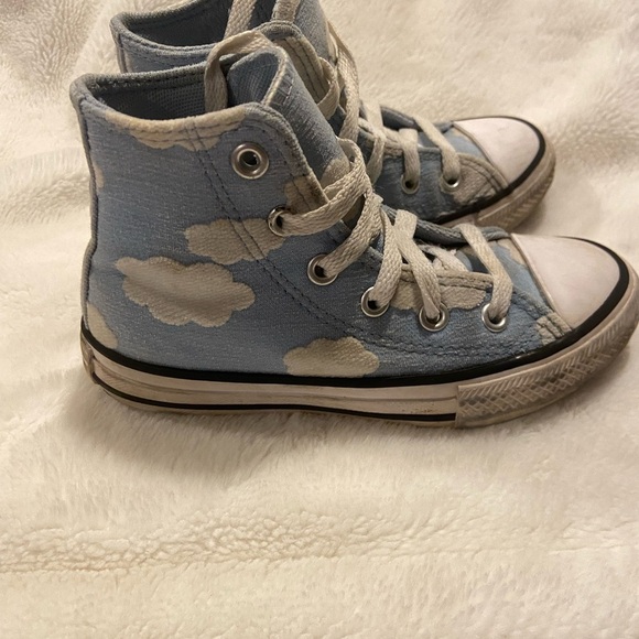 Converse Kids High-Top Sneakers - Light Blue and White - Picture 3 of 5